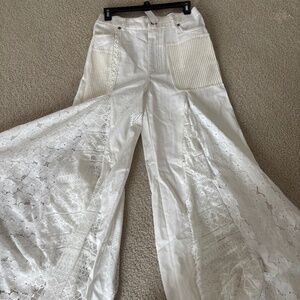 Amazing Wide Leg Cream pants